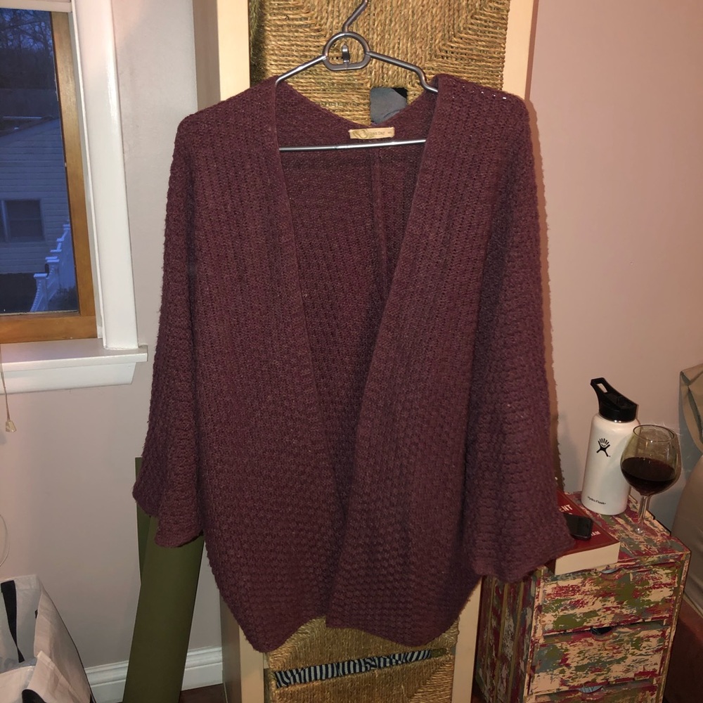 Maroon Cardigan